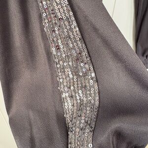 Halogen Charcoal Sequin Track Pants